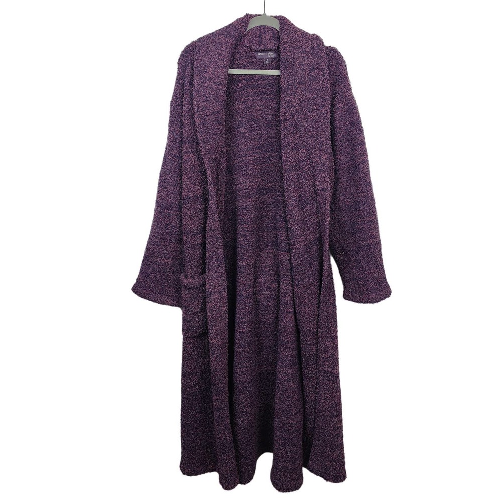Barefoot Dreams Robe Unisex Adult Size 2 Purple Heather CozyChic 140-180 lbs